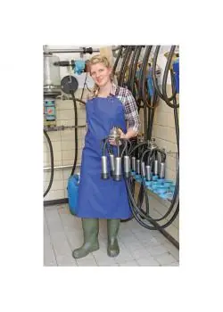 Melk- und Waschschürze PU - Breite 80 bis 100 cm - Länge 120 bis 125 cm - blau Sichere Zahlung