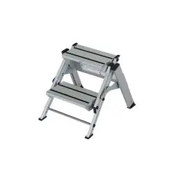 Mega-Angebot Klapptreppe - Aluminium - Arbeitshöhe 2,45 und 2,65 m - Plattformhöhe 0,45 und 0,65 m - 2 und 3 Stufen