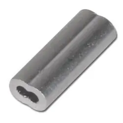 Aktuell Alu-Pressklemmen - Aluminium, blank - für Drahtseile-Ø - 1,5 bis 5,0 mm - VE 20 und 30 Stück - Preis per VE