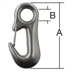 Schnäppchen Abschlepphaken - verzinkt - 92 x 18 mm - Traglast 875 kg - VE 5 Stück - Preis per VE