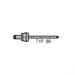 Markenware Klemmprofil-Blindniete - BR - Alu/ Stahl - Ø 4x7 mm - standard - 500 stk.