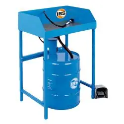 Zertifiziert IBS-Teilereinigungsgerät Typ BK 50 - 50 l Fass - Tragfähigkeit 50 kg