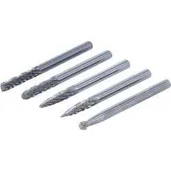 HSS-Fräser-Satz - extra kurz - HSS-Stahl - Schaft-Ø 3 mm - 5-teilig Markenware
