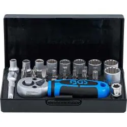 Steckschlüsselsatz 1/4" - 28-teilig - aus Chrom-Vanadium-Stahl Super-Preis