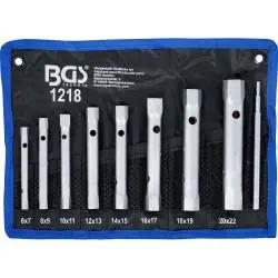 Rohrsteckschlüsselsatz "BGS" - 6x7-20x22 mm - 8-tlg. - in Rolltasche Nur Heute