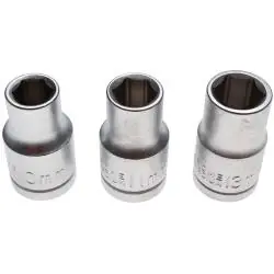 Steckschlüssel-Satz - Größen 10, 11, 13 mm - Antrieb 12,5 mm (1/2") Preisreduziert
