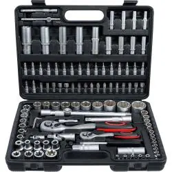 Garantierte Lieferung Steckschlüsselsatz - 108-tlg. - Antrieb- 1/4"-1/2" - SuperLock-Profil - CV-Stahl