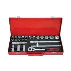 Schneller Versand Steckschlüsselsatz Antrieb 1/2" - 24-teilig KS
