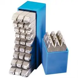 Sonderangebot Schlagbuchstabensatz - GRAVUREM-R 0-9 + A-Z - 2-12 mm