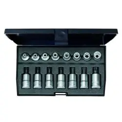 Schraubendreher-Satz 3/8" - 15-teilig - Innen-Außen-TORX Sichere Zahlung
