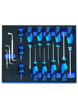 Schraubendreher-Satz - 3K-Griff - in Check-Tool-Modul - 15-tlg Bestseller