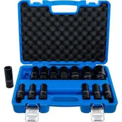 Neue Kollektion Steckschlüssel-Einsätze - Kraft 10 mm bis 32 mm - 1/2 " Antrieb - 14-tlg.