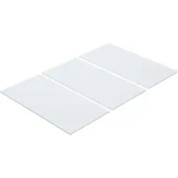 Filzgleiter - weiß - selbstklebend - Maße 100 x 200 mm - Inhalt 3 Stück Echt