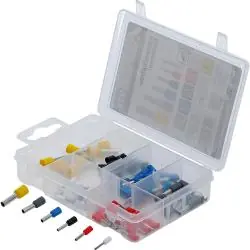 Aderendhülsen-Sortiment - isoliert - 6 verschiedene Größen - Inhalt 93-tlg. Top-Angebot