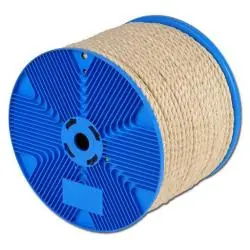 Sisal-Tauwerk - Ø 10 mm - 3-schäftig - Material Hartfaser - max. Tragkraft 78 kg - Preis per Meter Versand Am Gleichen Tag