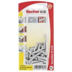 Solange Der Vorrat Reicht Spreizdübel SX Sortiment - Inhalt 10 x Spreizdübel - Bohrernenn Ø 10 mm - min. Bohrlochtiefe 60 mm - Dübellänge 60 mm